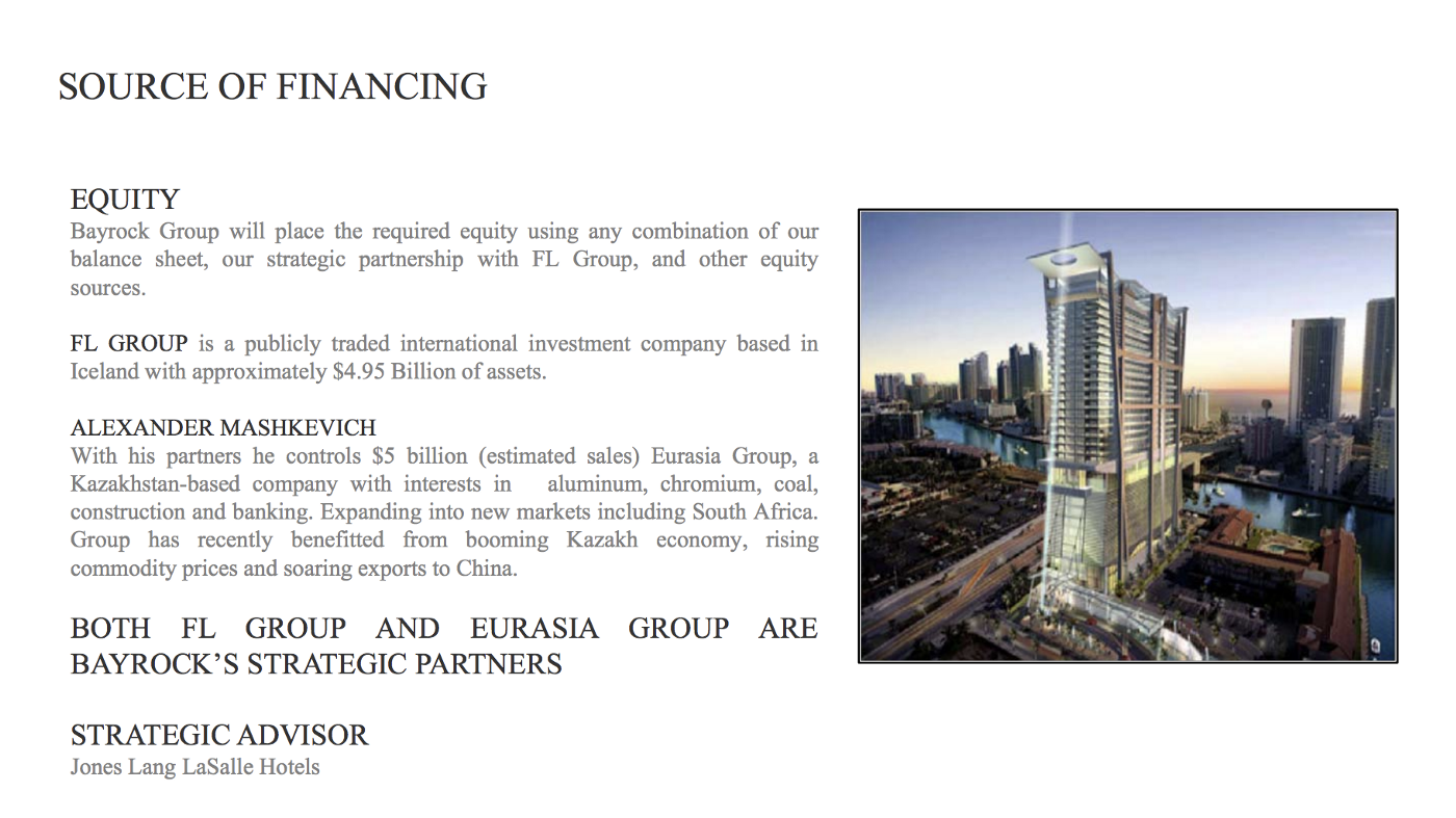 Trump International Bayrock FL Group Presentation