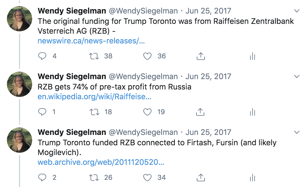 Trump International RZB Tweet by Wendy Siegelman