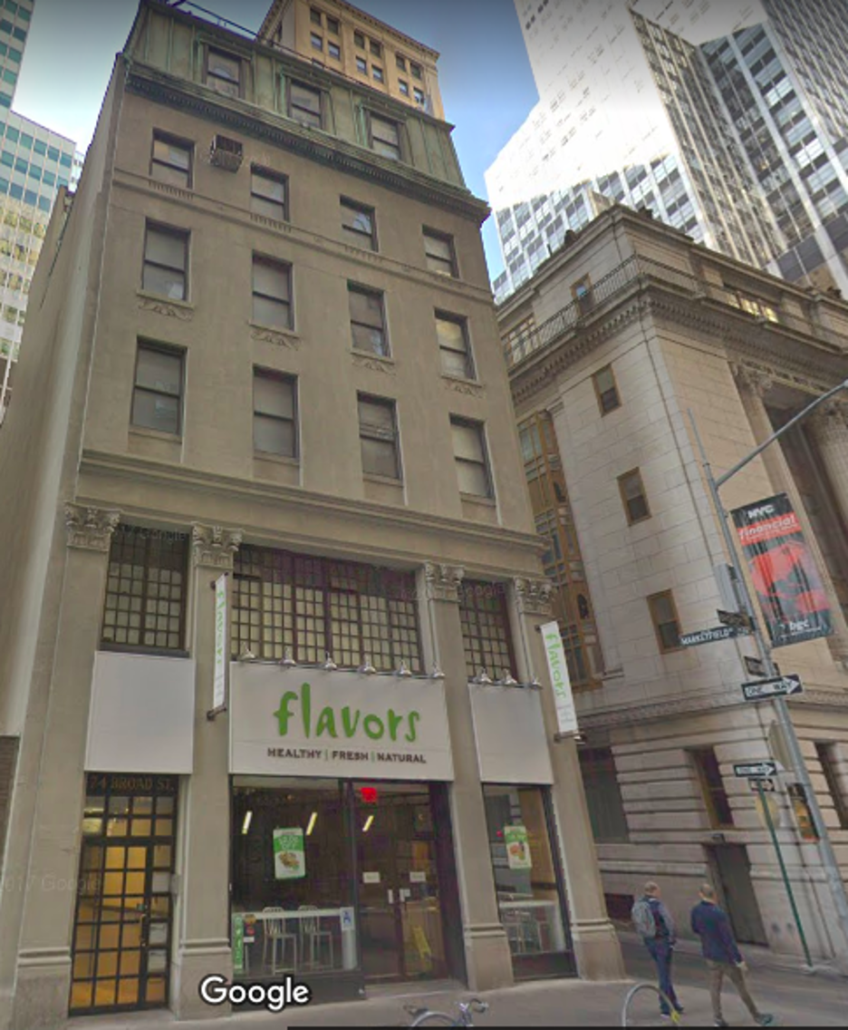 Daniel Ridloff 74 Broad Street building