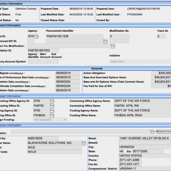Former_Flynn_Exec_Blackhorse_Govt_Contract