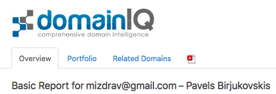 DomainIQ Pavels Birjukovskis