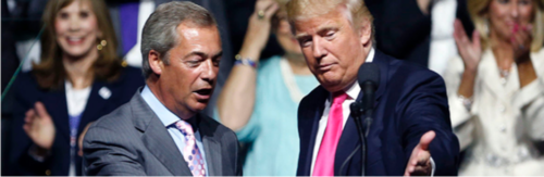 Photo of Nigel Farage and Trump
