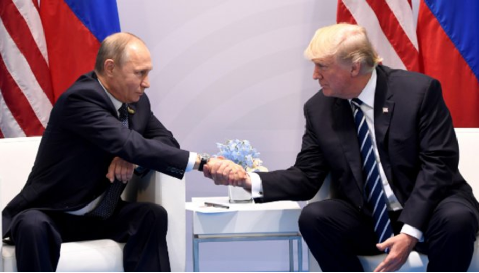 Trump Putin handshake